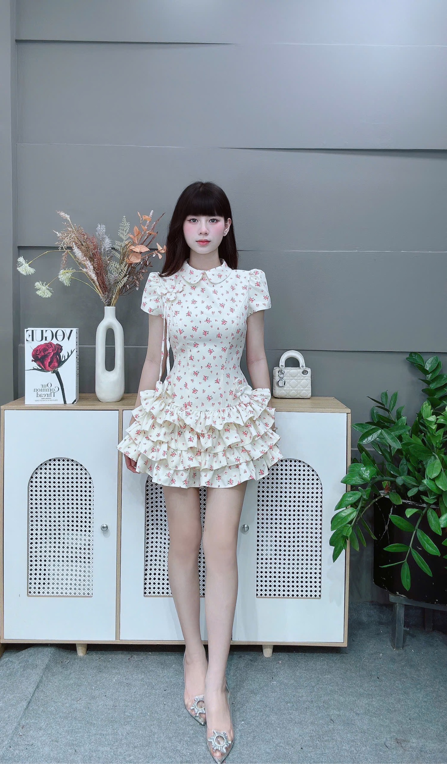 Đầm TH hoa nhí voan 310pls