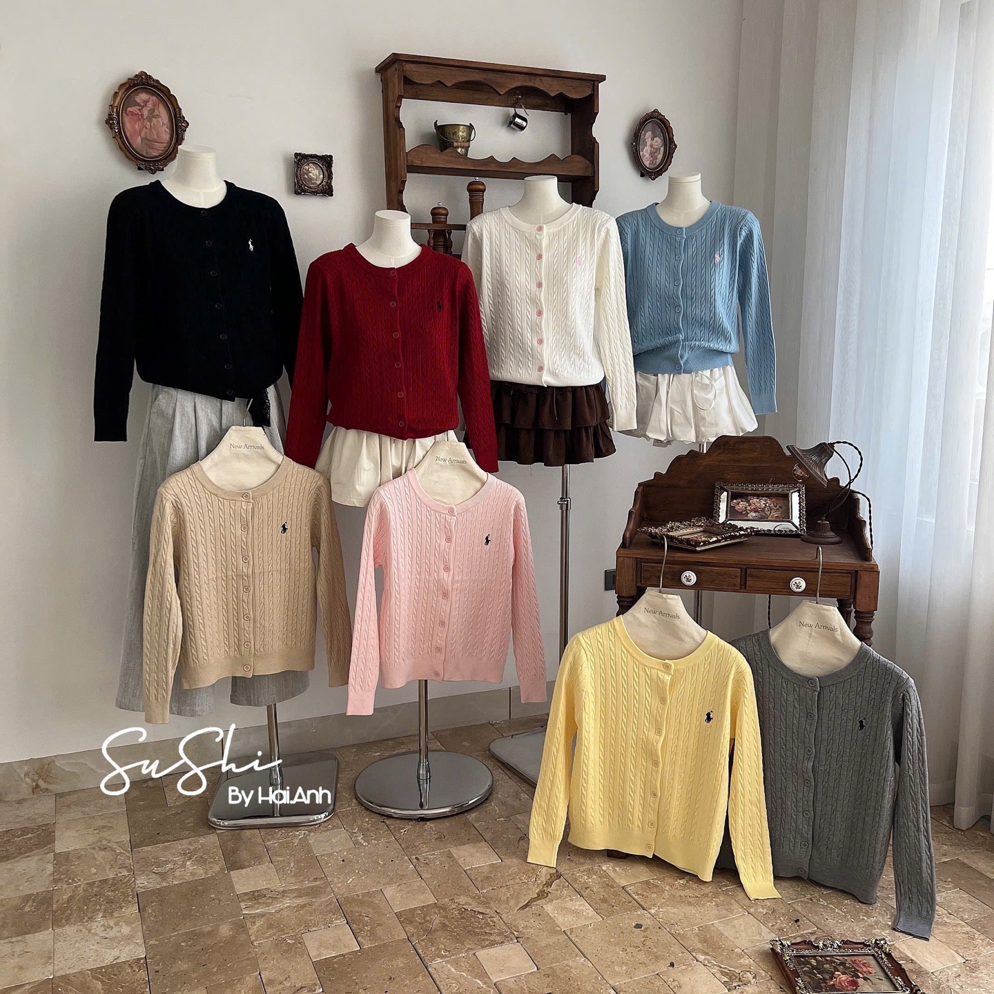 Áo kiểu len ngựa thừng trơn