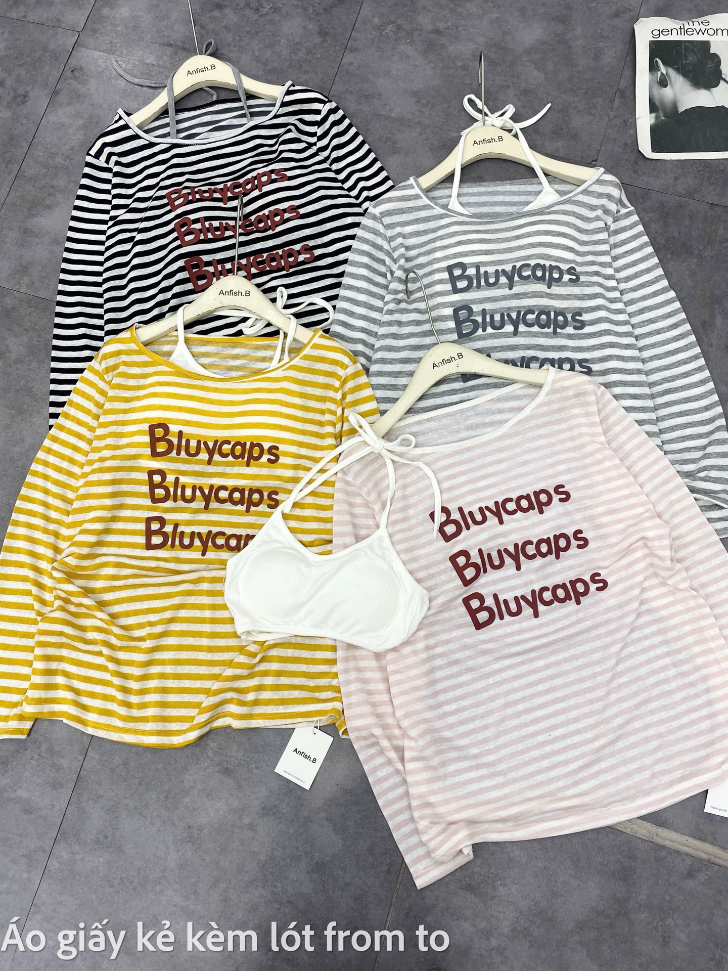 Áo thun giấy  Bluycaps kèm bra