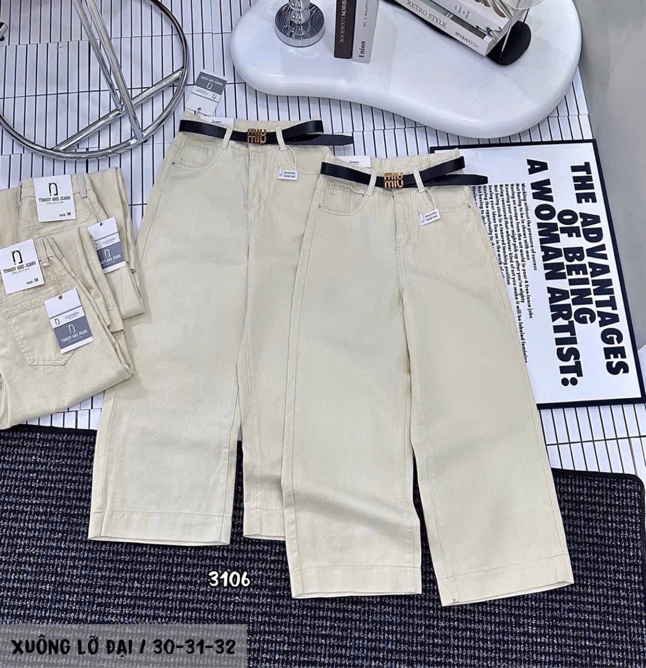 JĐ1 Xuông lỡ đại kem 3106