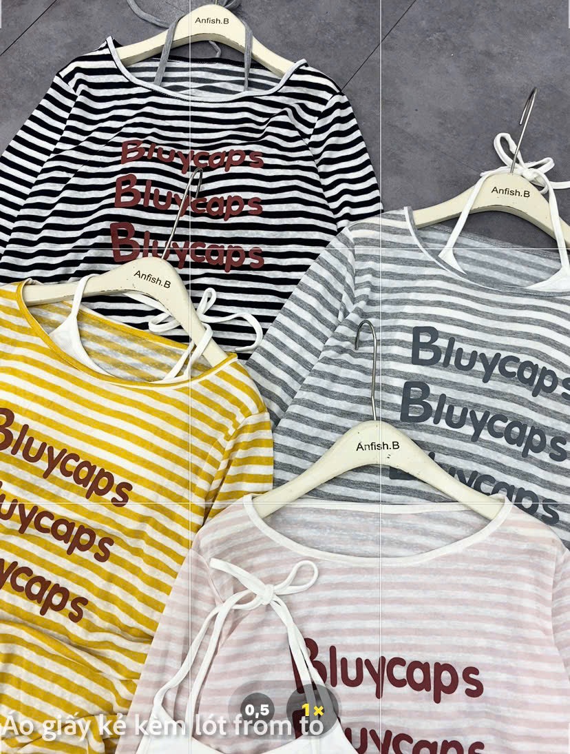 Áo thun giấy  Bluycaps kèm bra