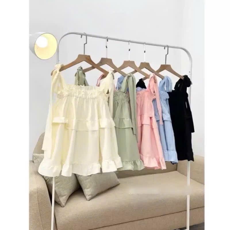 Áo kiểu 2 dây tùng bèo