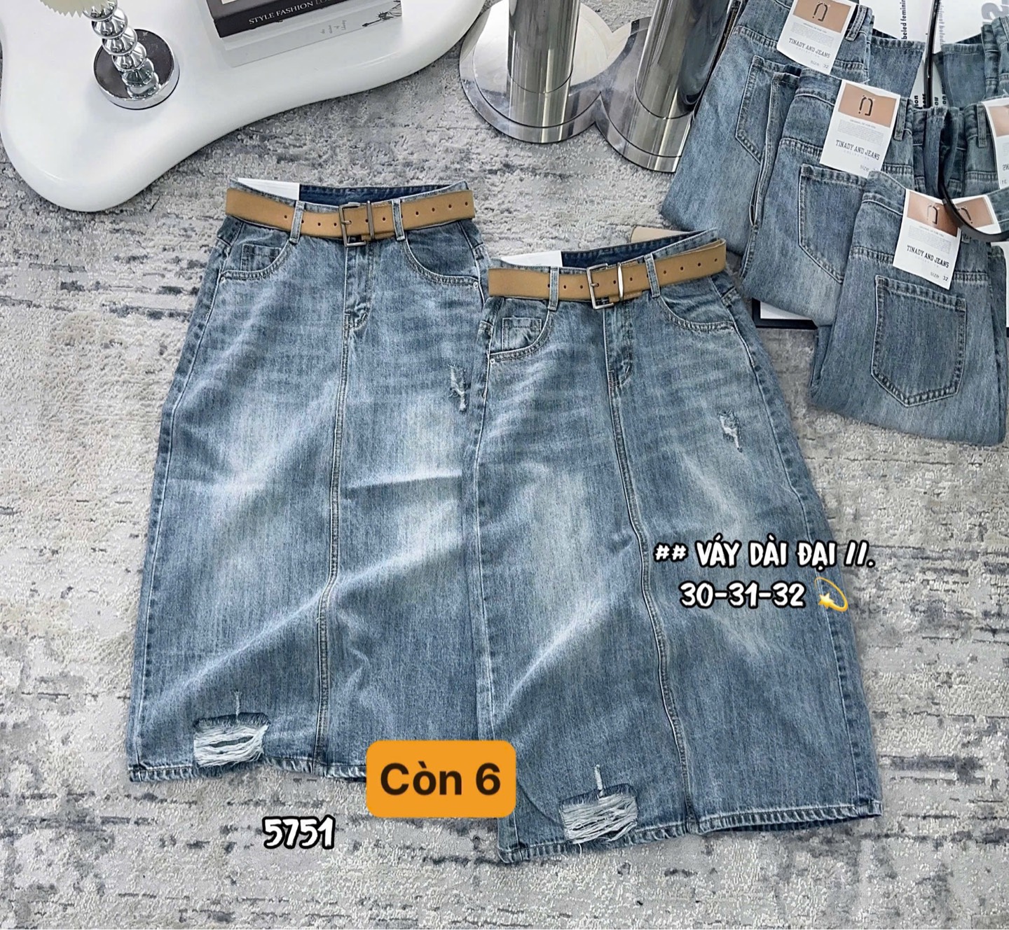 JVD6 váy dài đại cào rách xẻ tà 5751