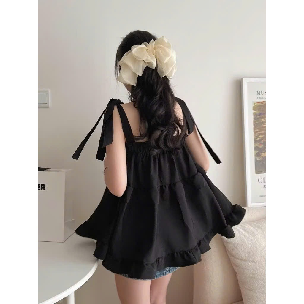 Áo kiểu 2 dây tùng bèo
