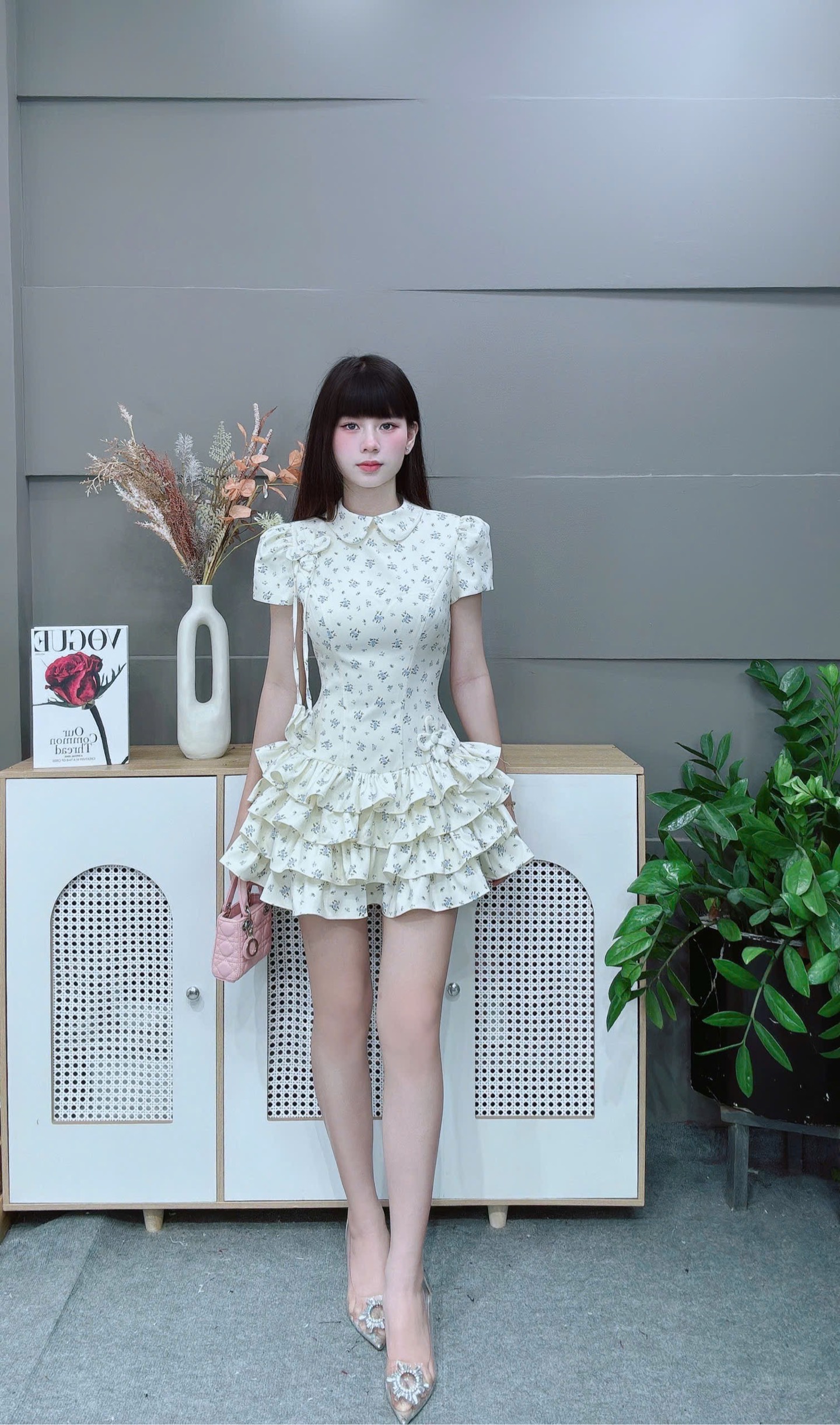 Đầm TH hoa nhí voan 310pls