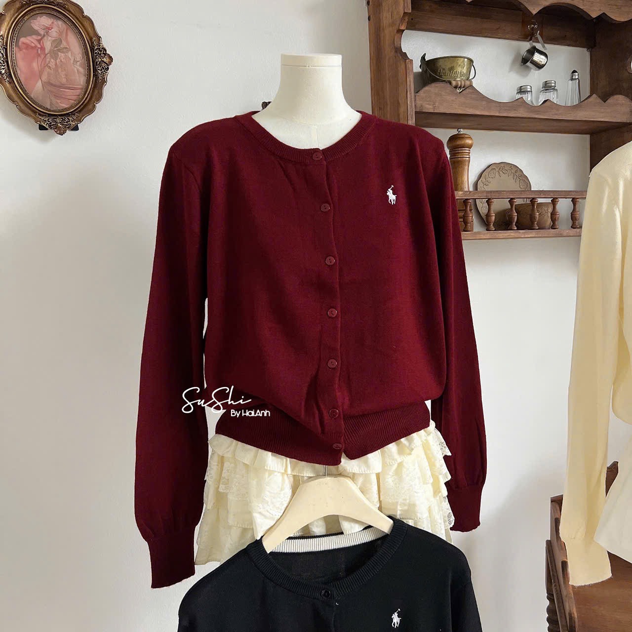 A len ngựa nút tay dài