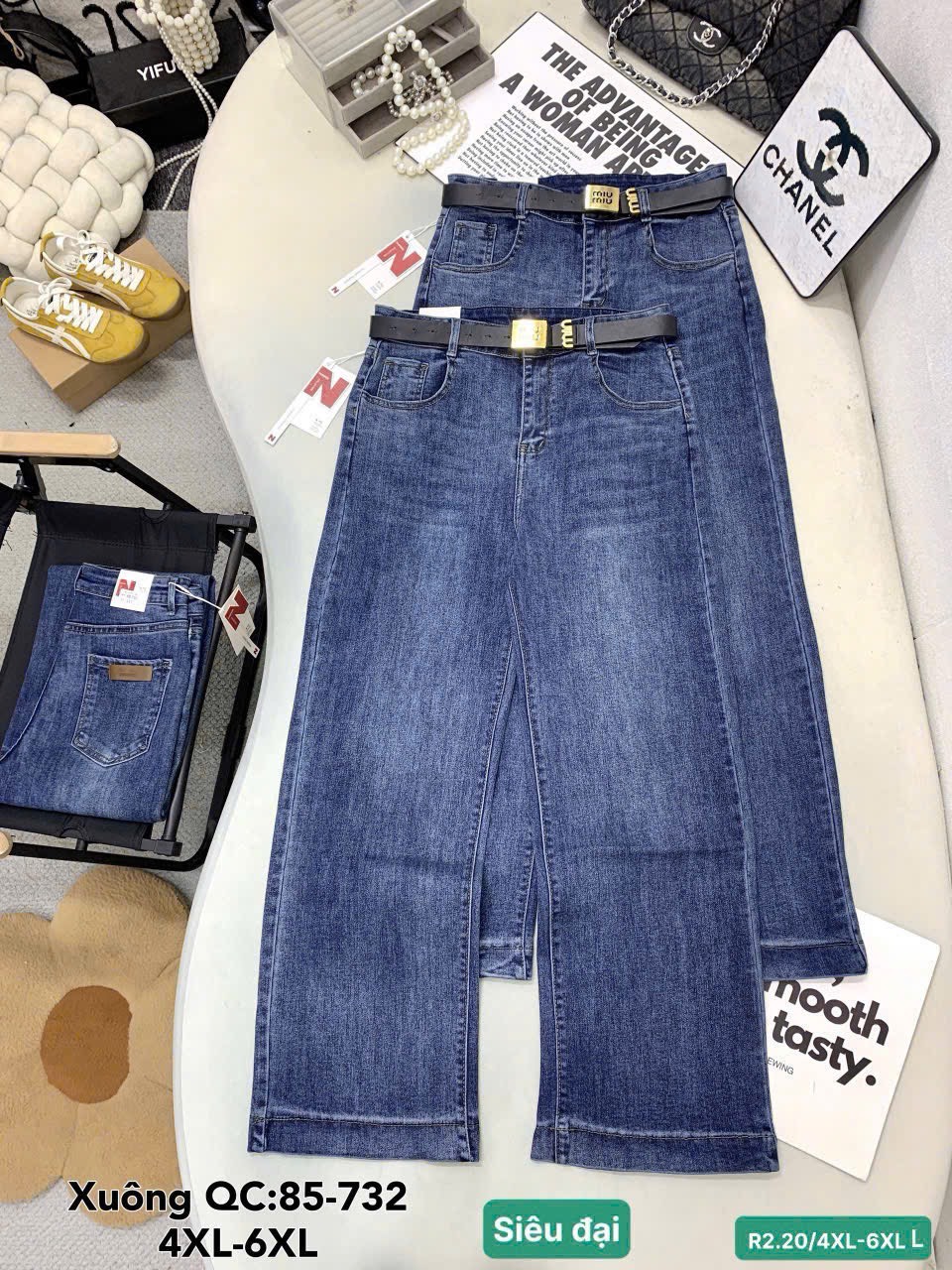 JC19 Jean siêu đại xuông tag nâu sau 85732
