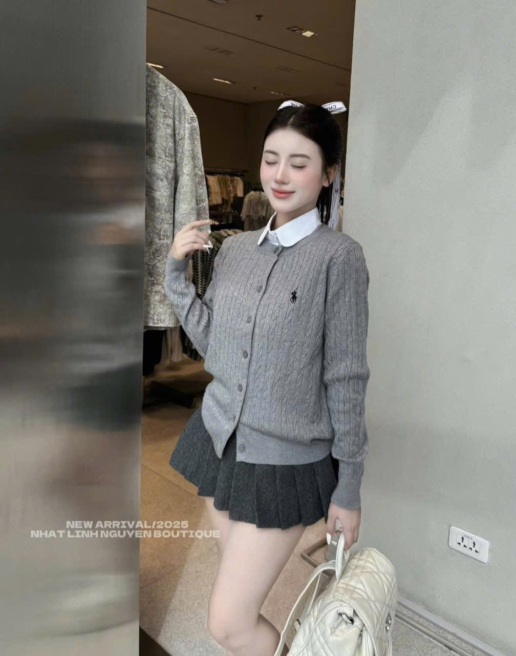 Áo kiểu len ngựa thừng trơn