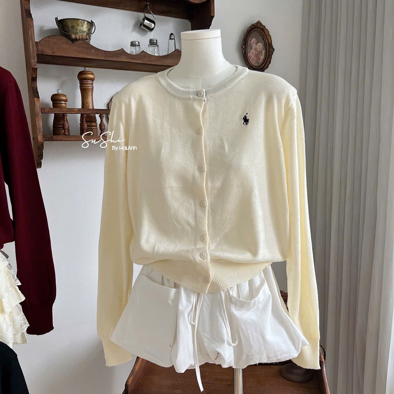 A len ngựa nút tay dài