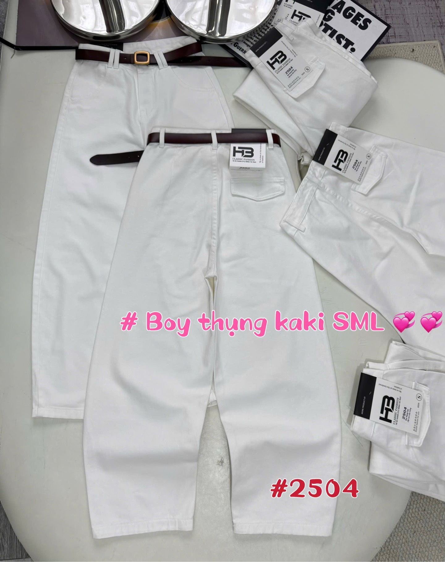 J54 jean trắng 2504