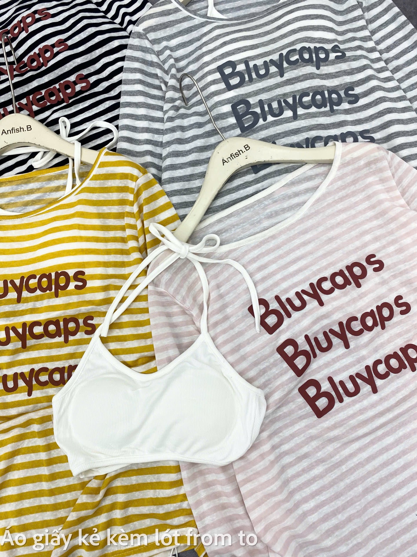 Áo thun giấy  Bluycaps kèm bra