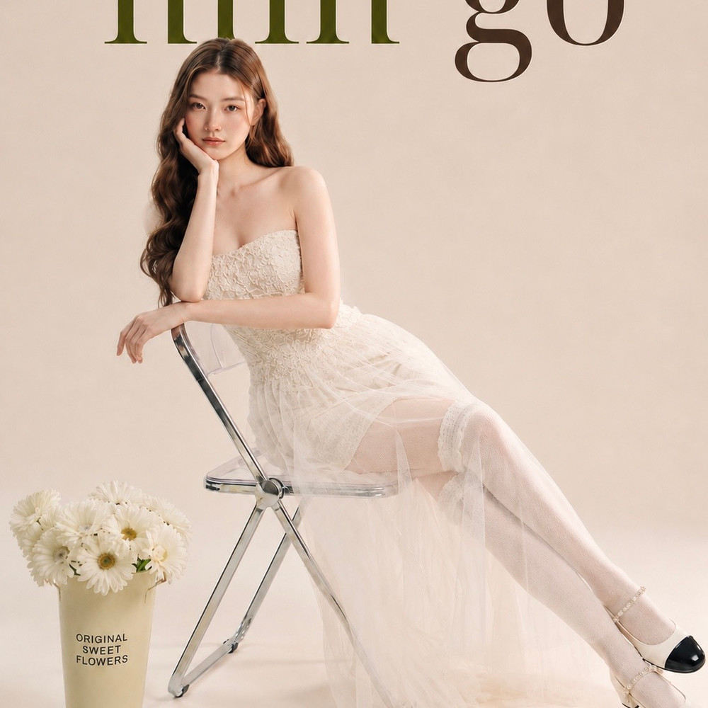 Đầm thiết kế cúp ngực/ trễ vai phối voan