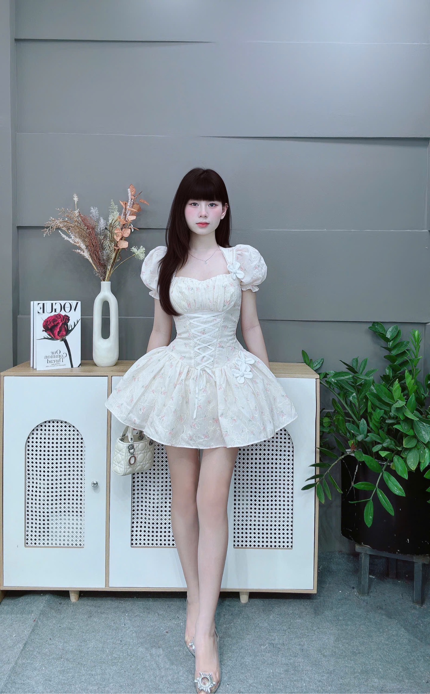 Đầm TH hoa nhí voan 310pls