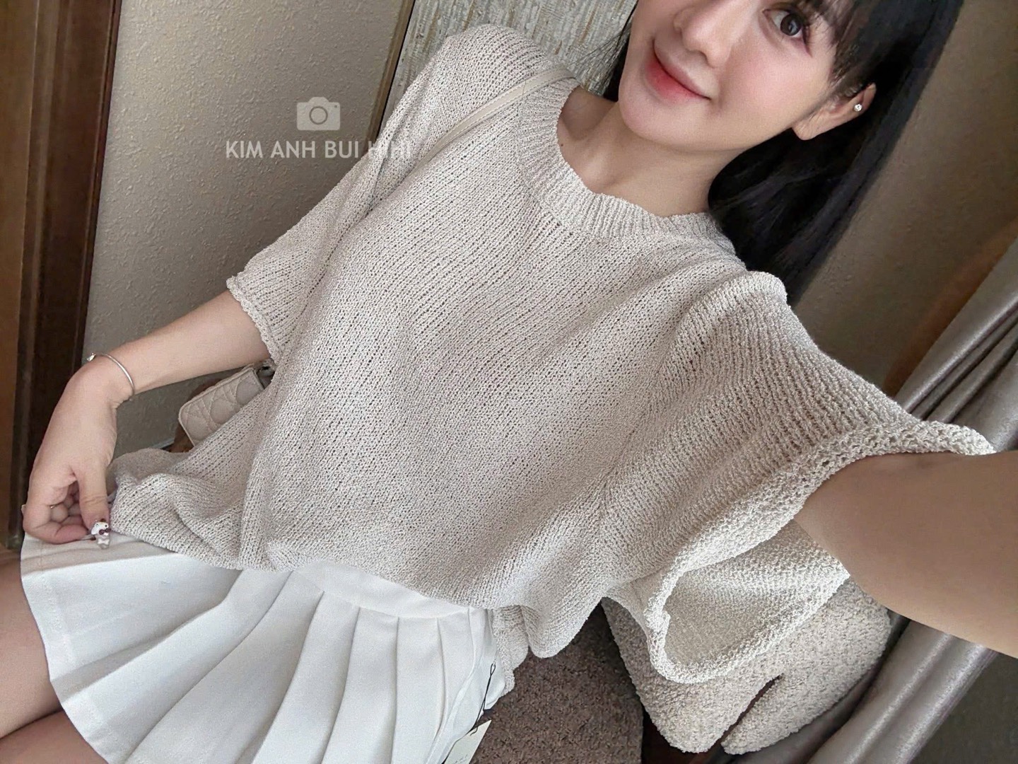 Áo len mỏng cộc trơn hot