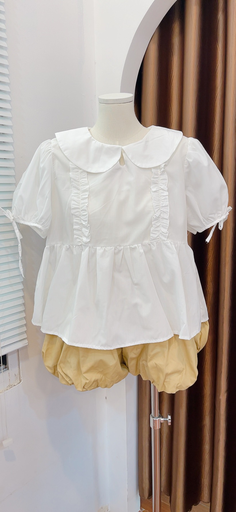 Set áo babydoll kèm quần bí
