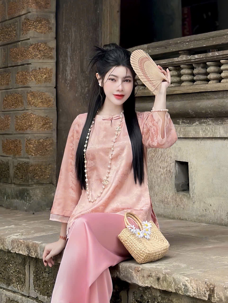 Bộ lam gấm 1 nút cài