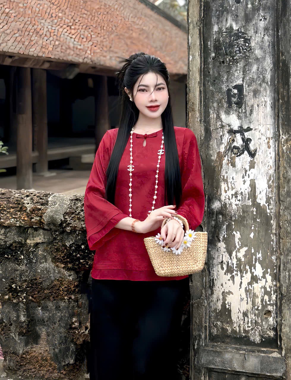 Bộ lam gấm 1 nút cài