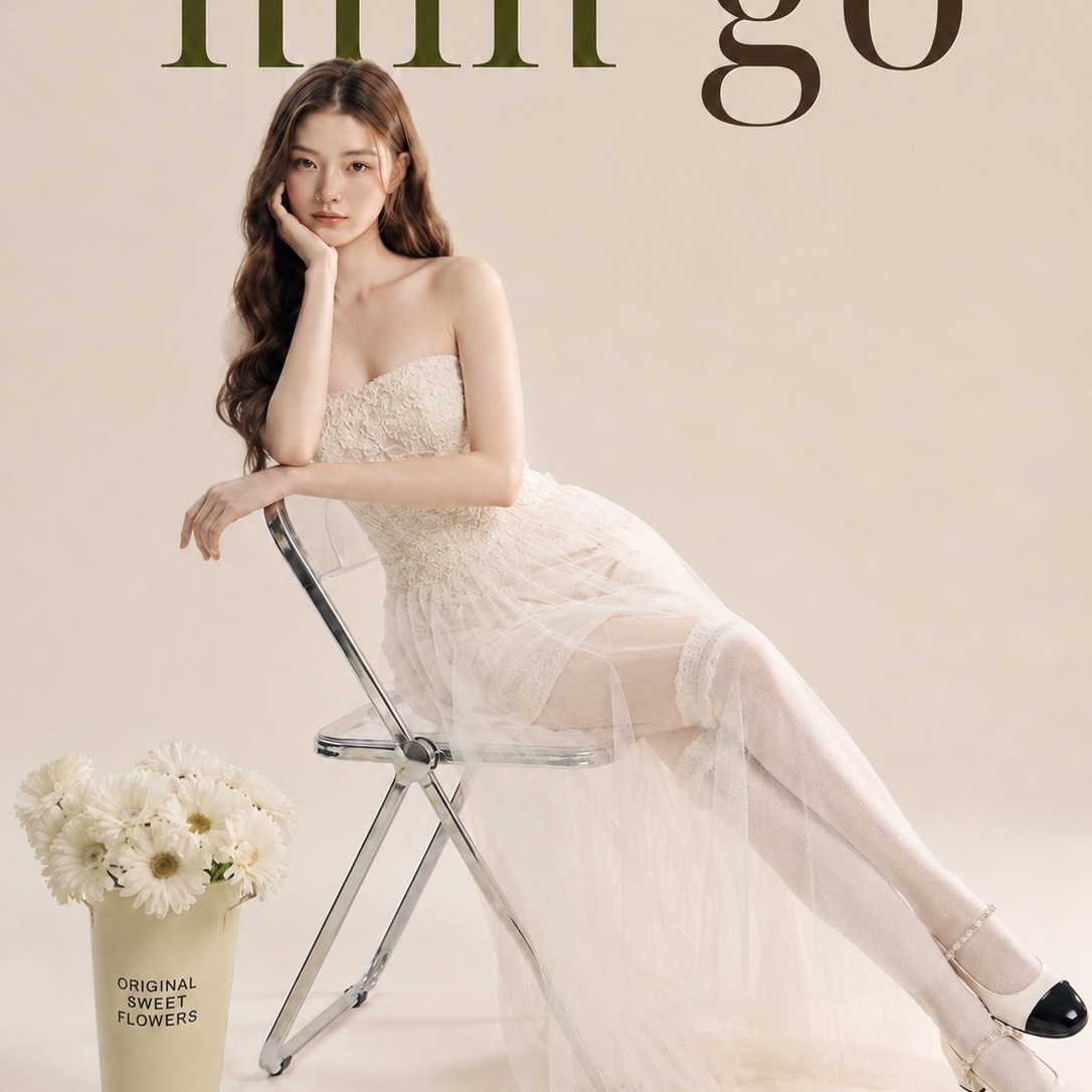 Đầm thiết kế cúp ngực/ trễ vai phối voan