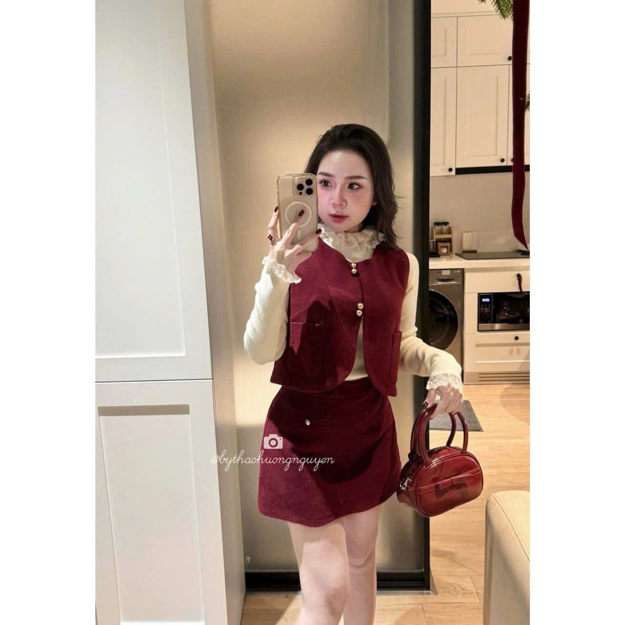 Set 3 món dạ lông ghile cao cấp