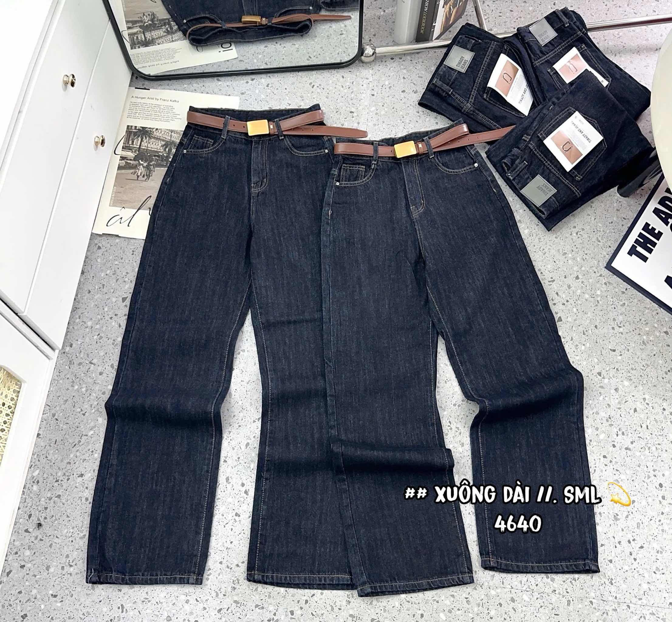 J44 suông dài xanh đậm trơn 4640