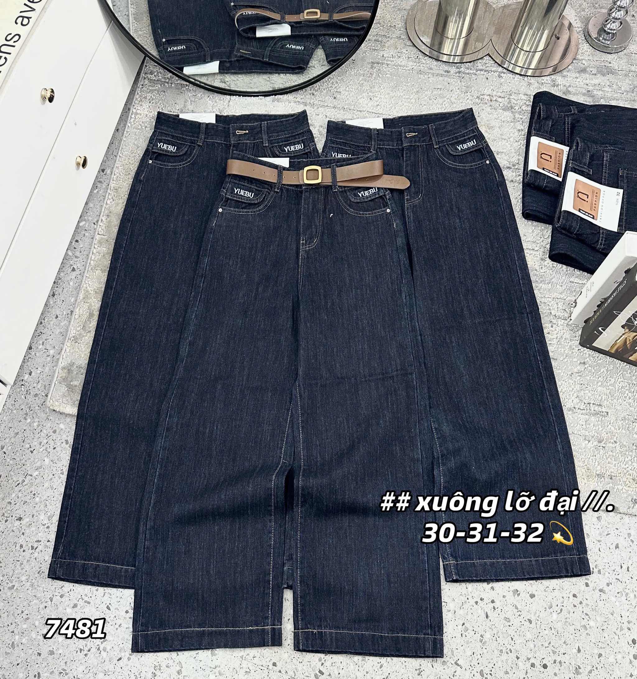 J32 suông lỡ đại xanh đậm 7481