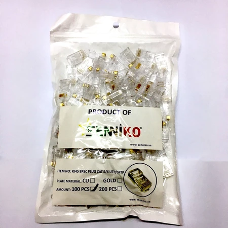 Hạt mạng dây thoại AMP RJ11 ( 100 chiếc/túi)