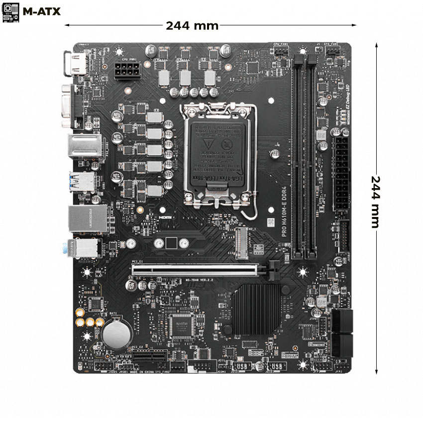 Main MSI Pro H610M-E DDR4