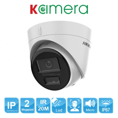 Camera Hikvision DS-2CD1321G2-LIU, IP Dome 2MP, H.265+, Micro