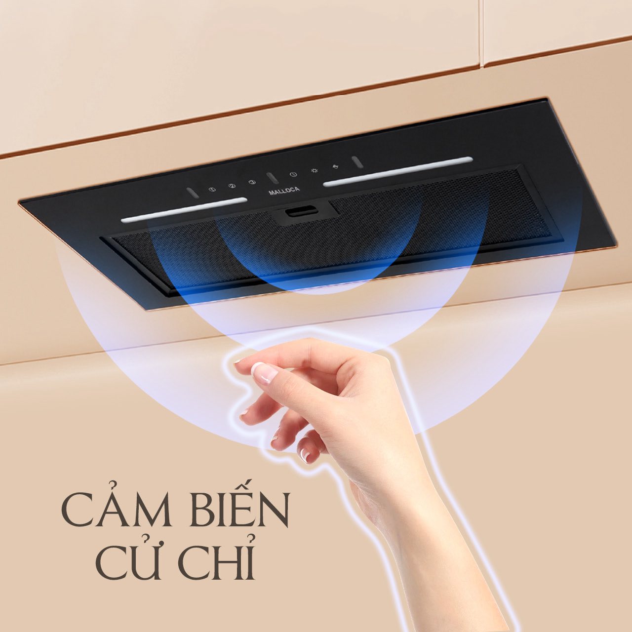 Máy hút mùi MH700GT thay đổi hoàn toàn thói quen nấu nướng truyền thống bằng công nghệ Cảm biến cử chỉ (Gesture Control) thông minh