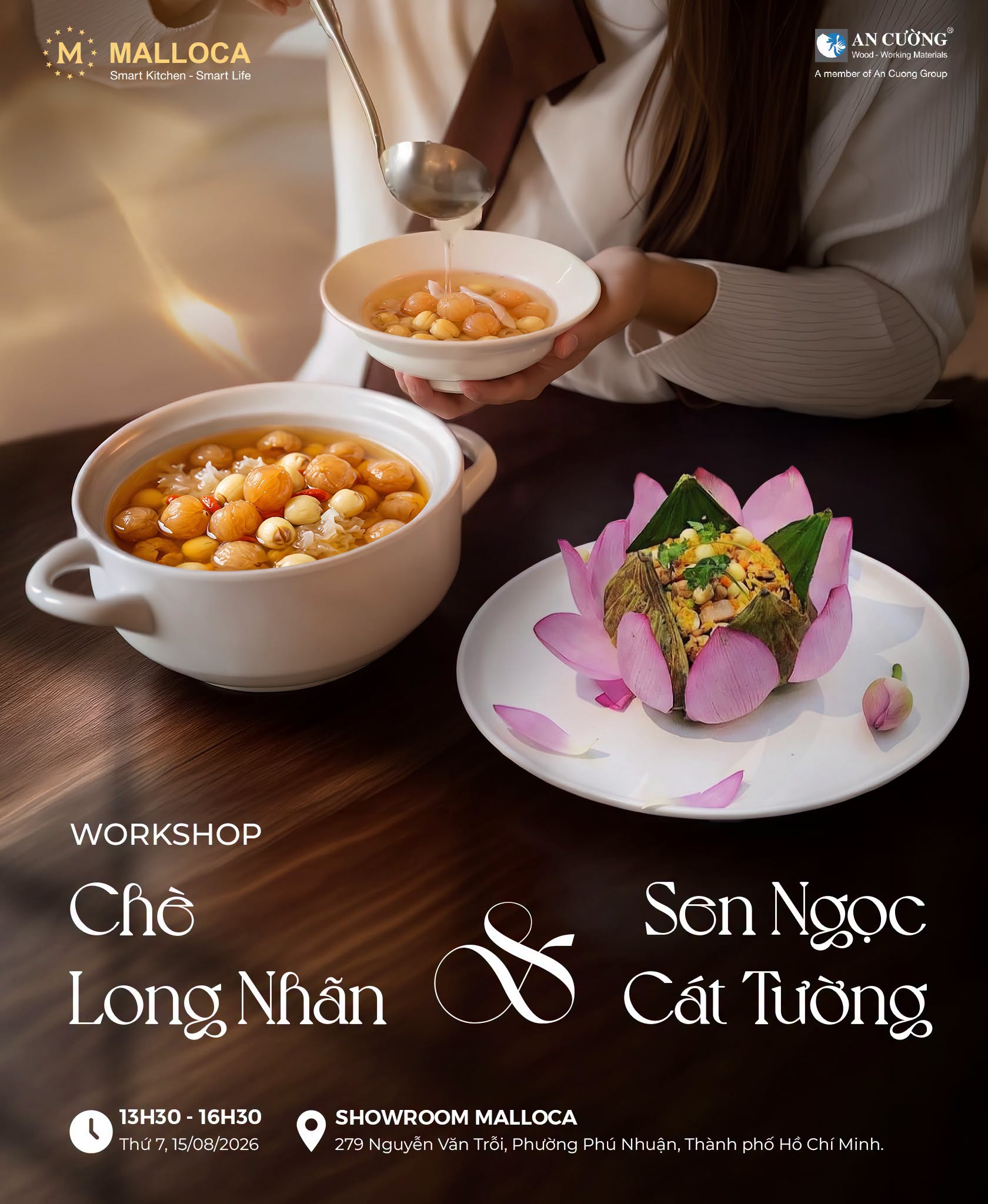 Workshop Chè Long Nhãn & Sen Ngọc Cát Tường