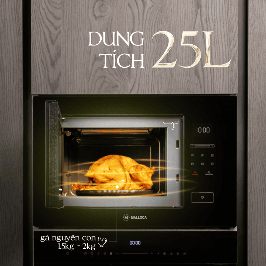 Dung tích 25l - Lò vi sóng Malloca MW925BF