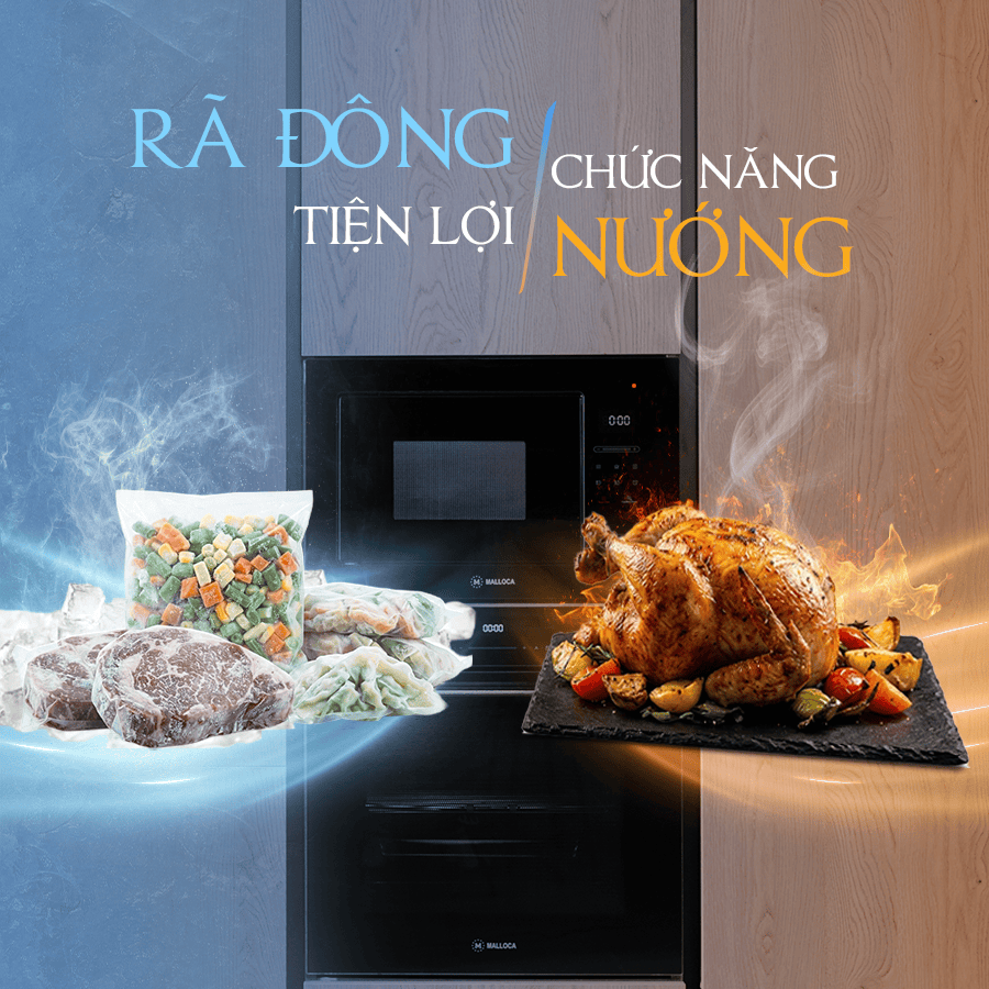 rã đông và nướng - Lò vi sóng Malloca MW925BF