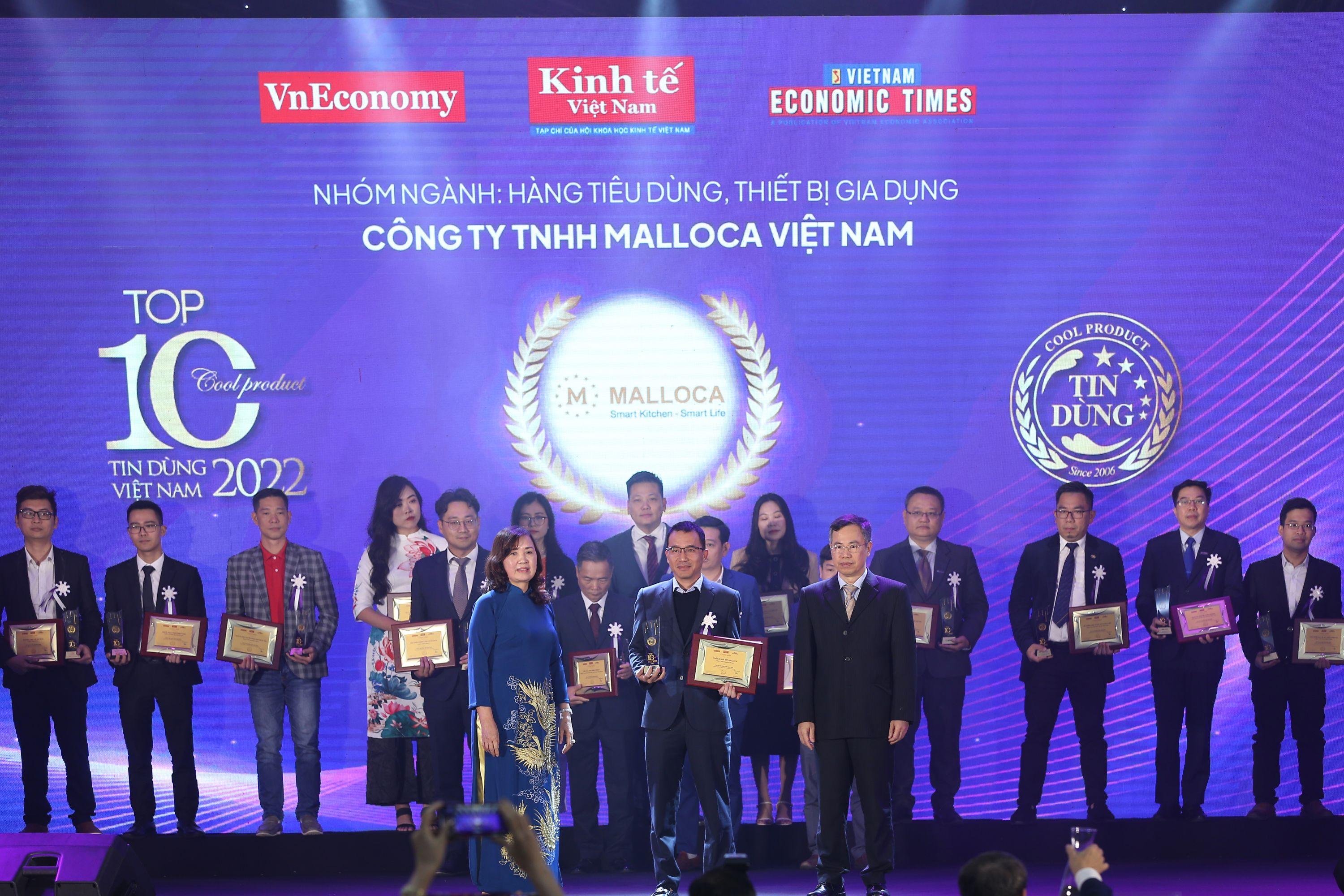 Malloca Việt Nam đã xuất sắc trở thành đơn vị được vinh dự nhận Giải thưởng Top 100 Sản phẩm - Dịch vụ Tin dùng 2022 do Tạp chí Kinh Tế Việt Nam – VnEconomy tổ chức