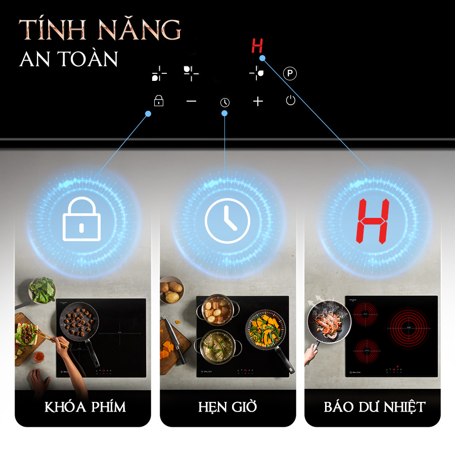 Tính năng tự động tắt bếp