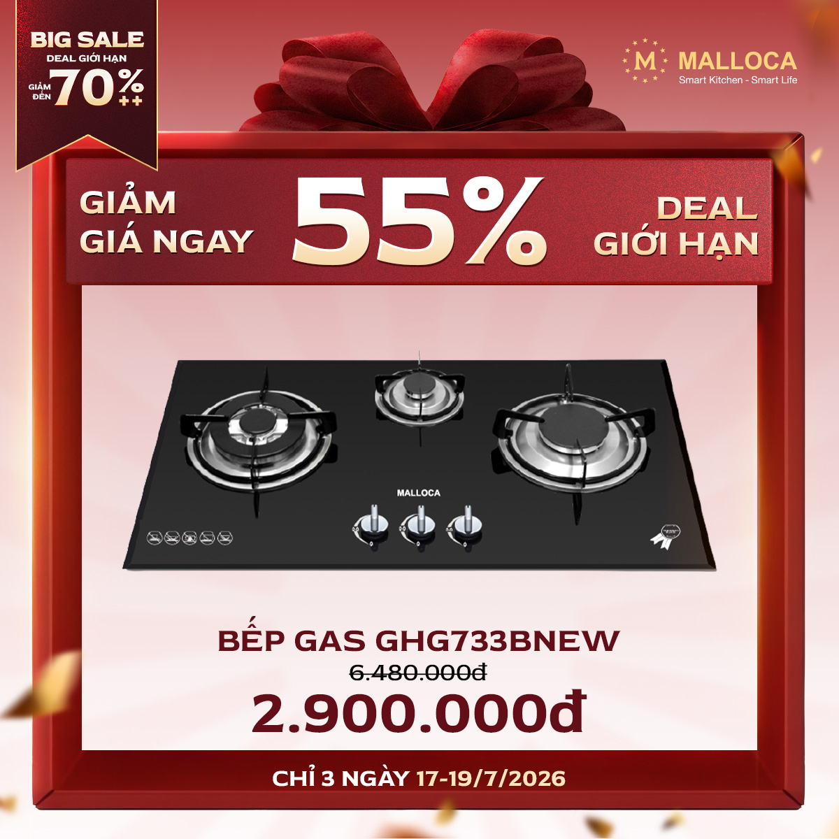 Bếp GHG733BNEW