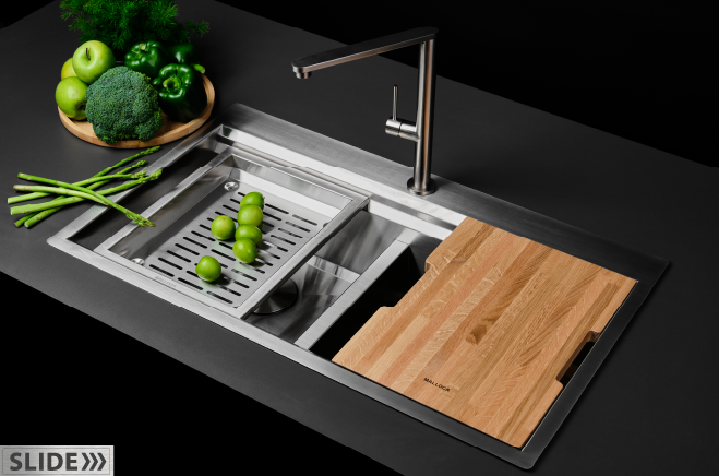 Hình ảnh chậu rửa chén slide ms 862