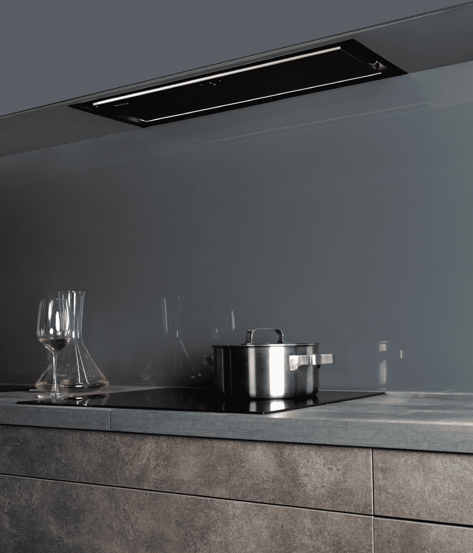Máy hút mùi âm tủ Malloca LIGHT LINE K-750B nhập khẩu nguyên chiếc từ Ba lan