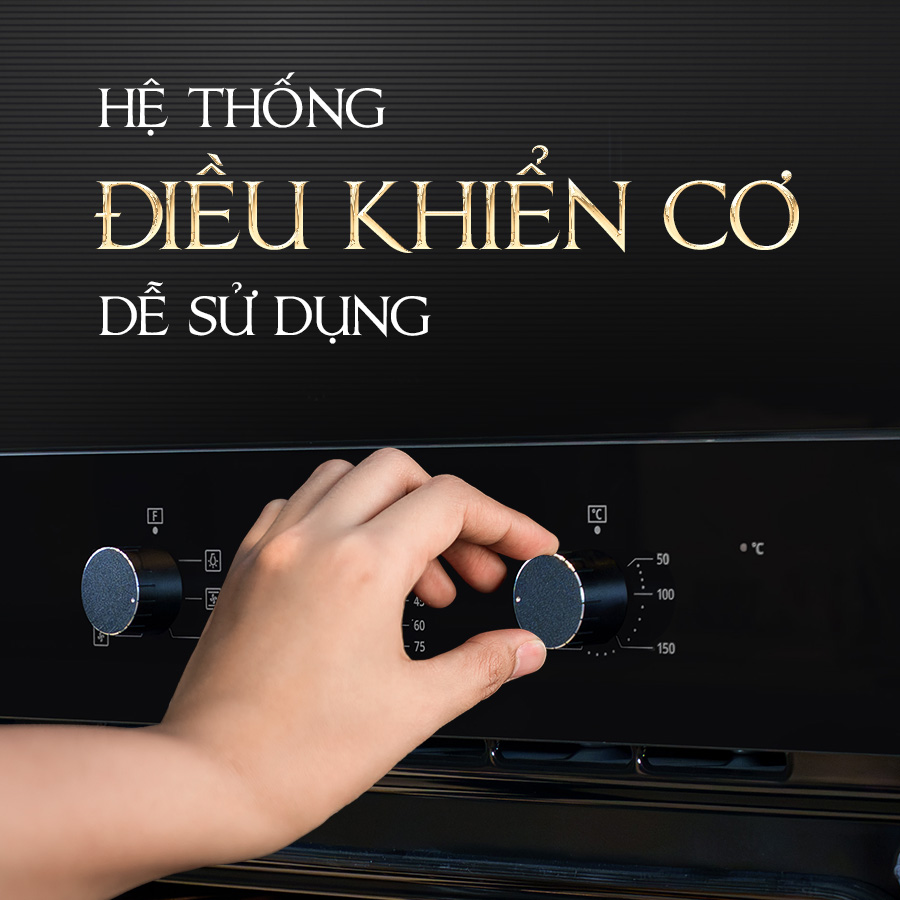 hệ thống điều khiển dễ sử dụng - Lò nướng Malloca MOV606AF