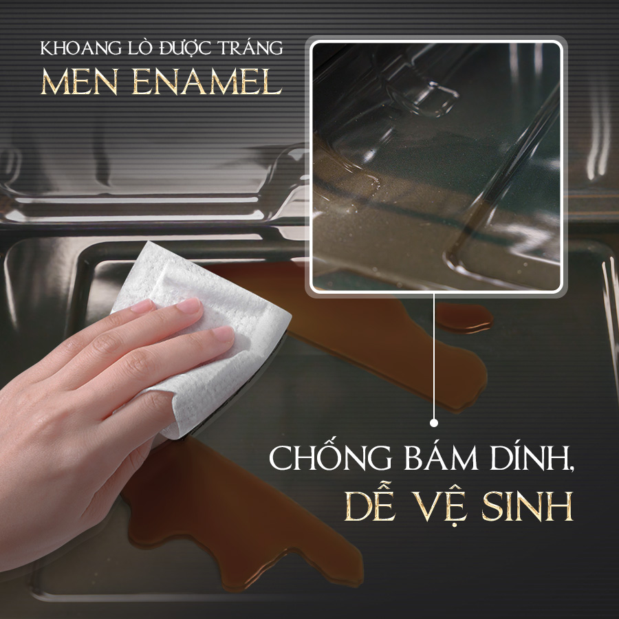 khoảng lò nướng tráng men - Lò nướng Malloca MOV606AF