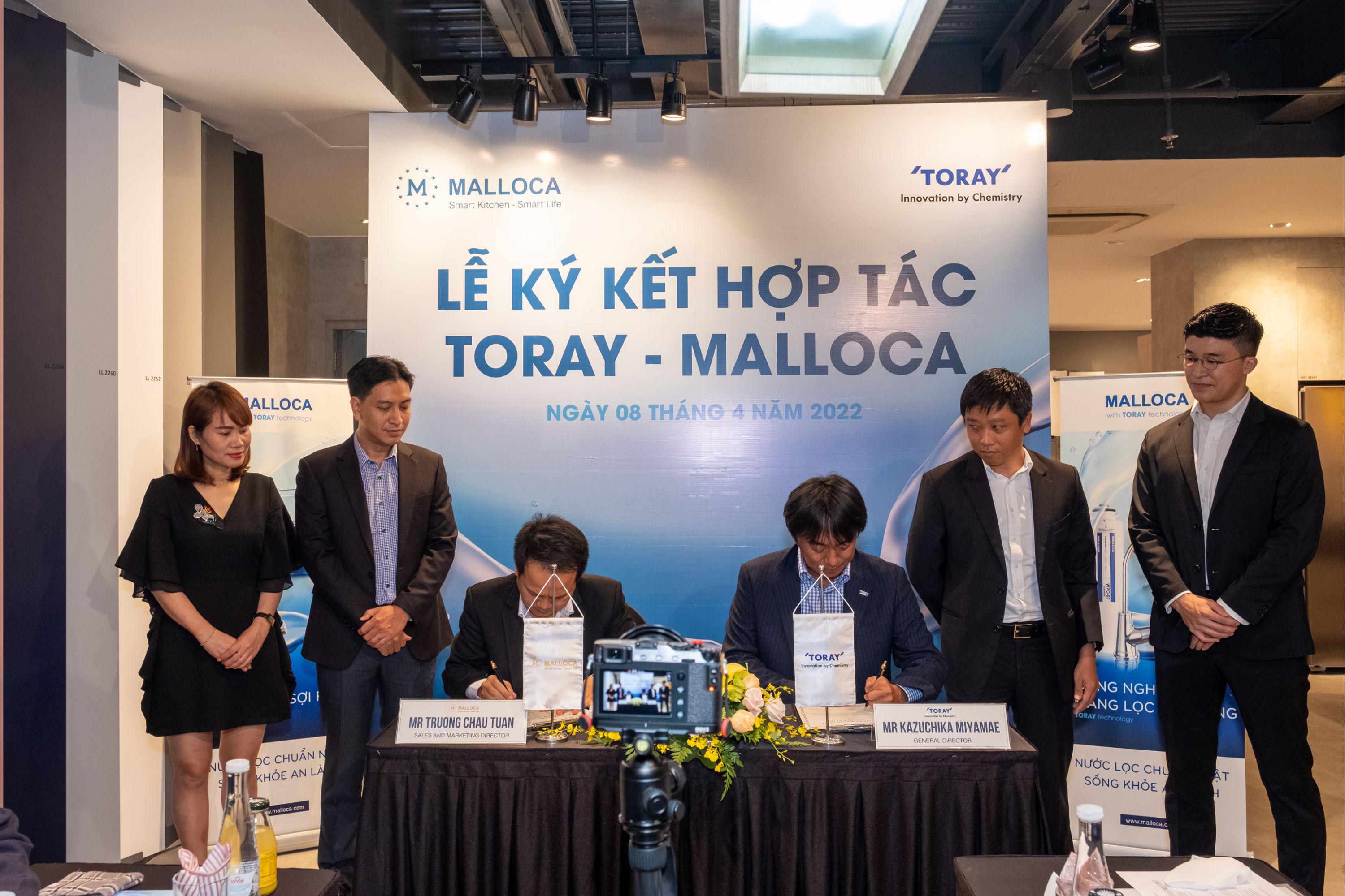 Lễ ký kết thỏa thuận hợp tác giữa Tập đoàn quốc tế Toray Nhật Bản và Thiết bị nhà bếp Malloca