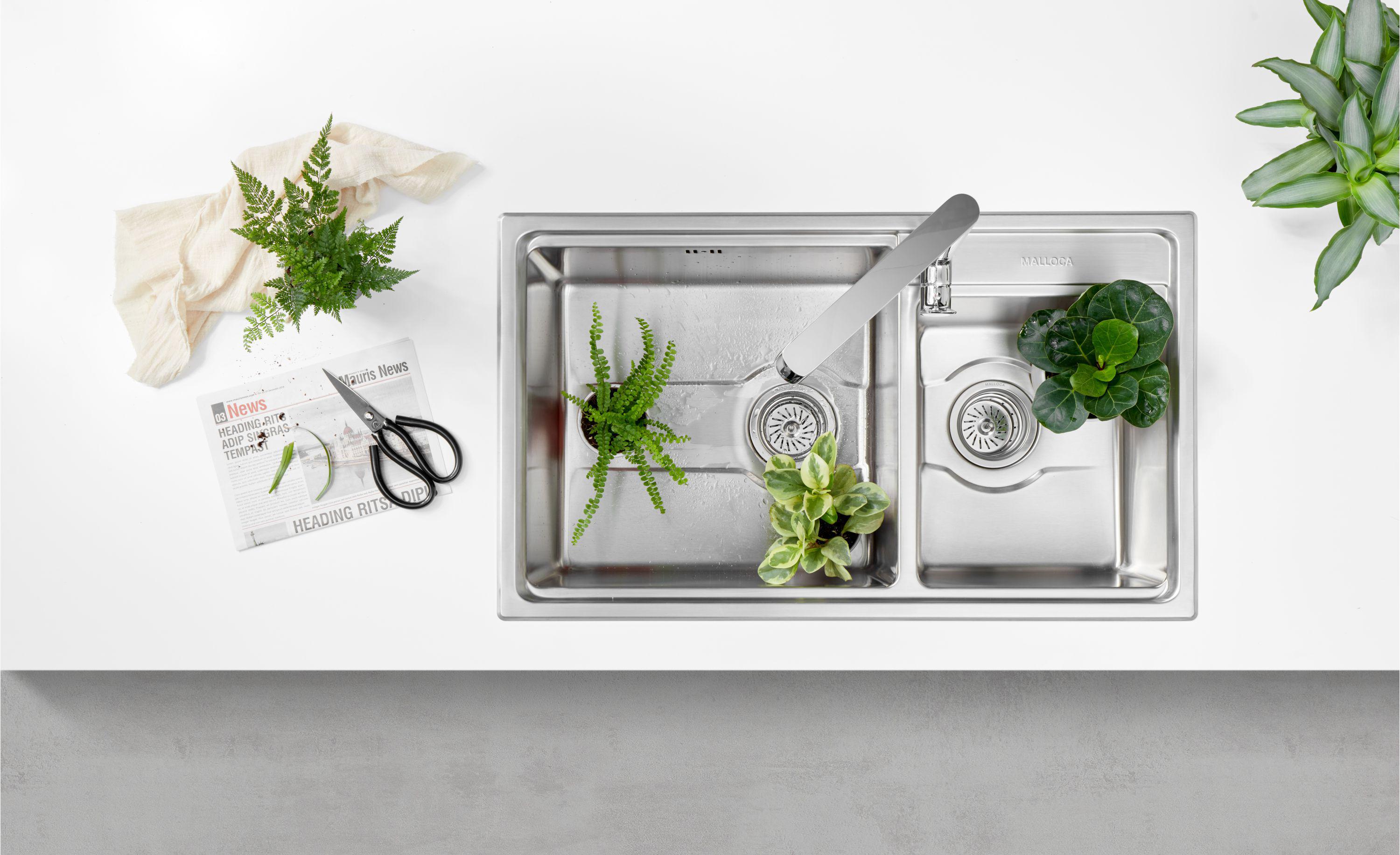 MS5082W – Chậu rửa chén inox 2 hộc Wave Series