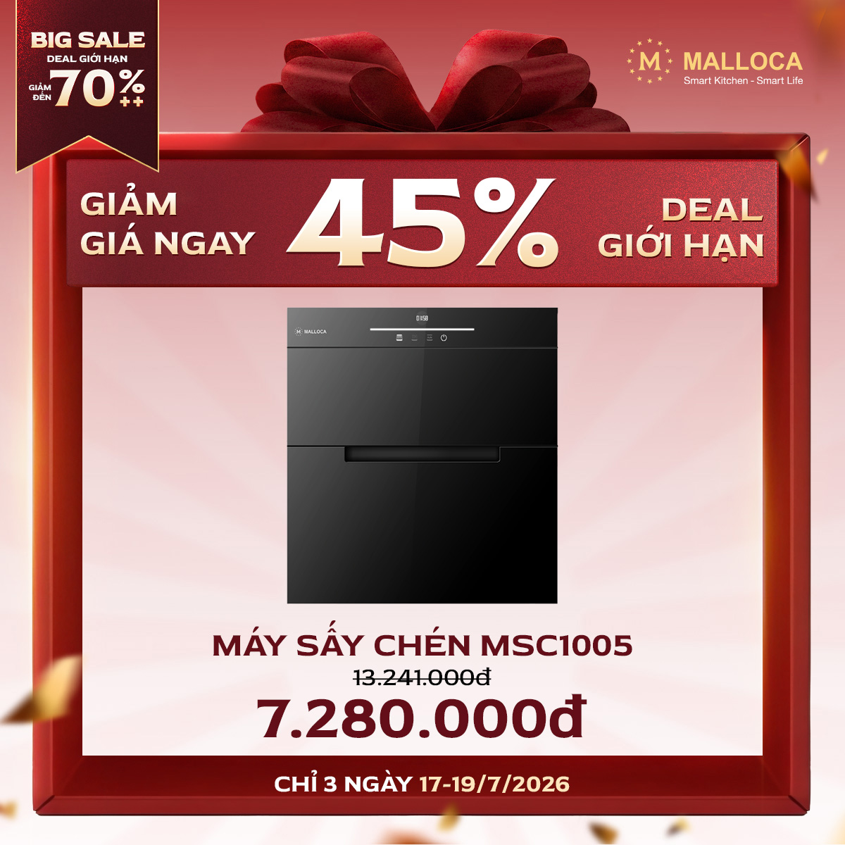 Máy Sấy Chén MSC1005
