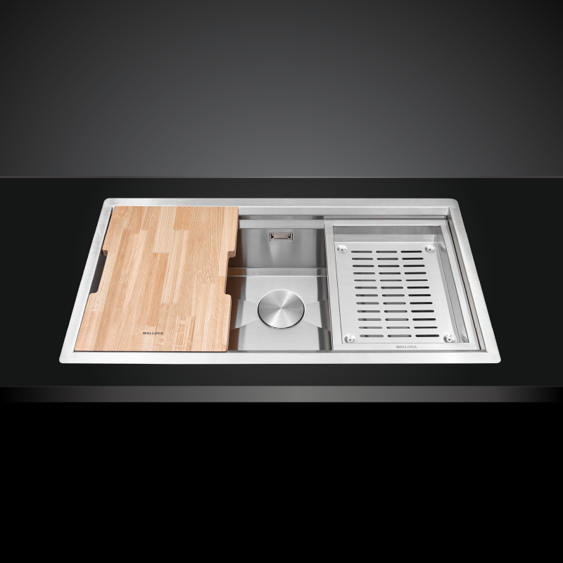 Hình ảnh chậu rửa chén inox 1 ngăn Malloca MS781