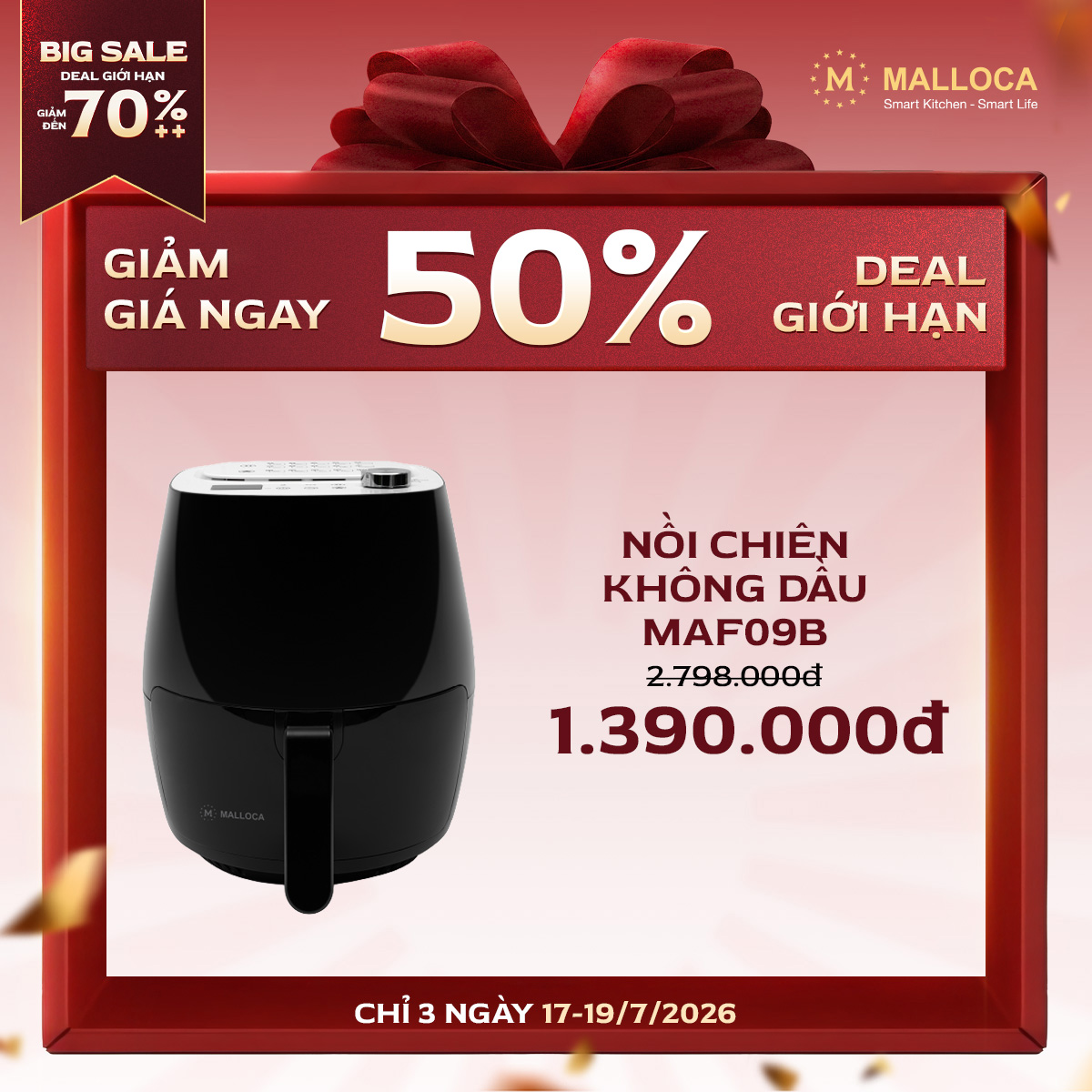 Nồi Chiên Không Dầu MF09B