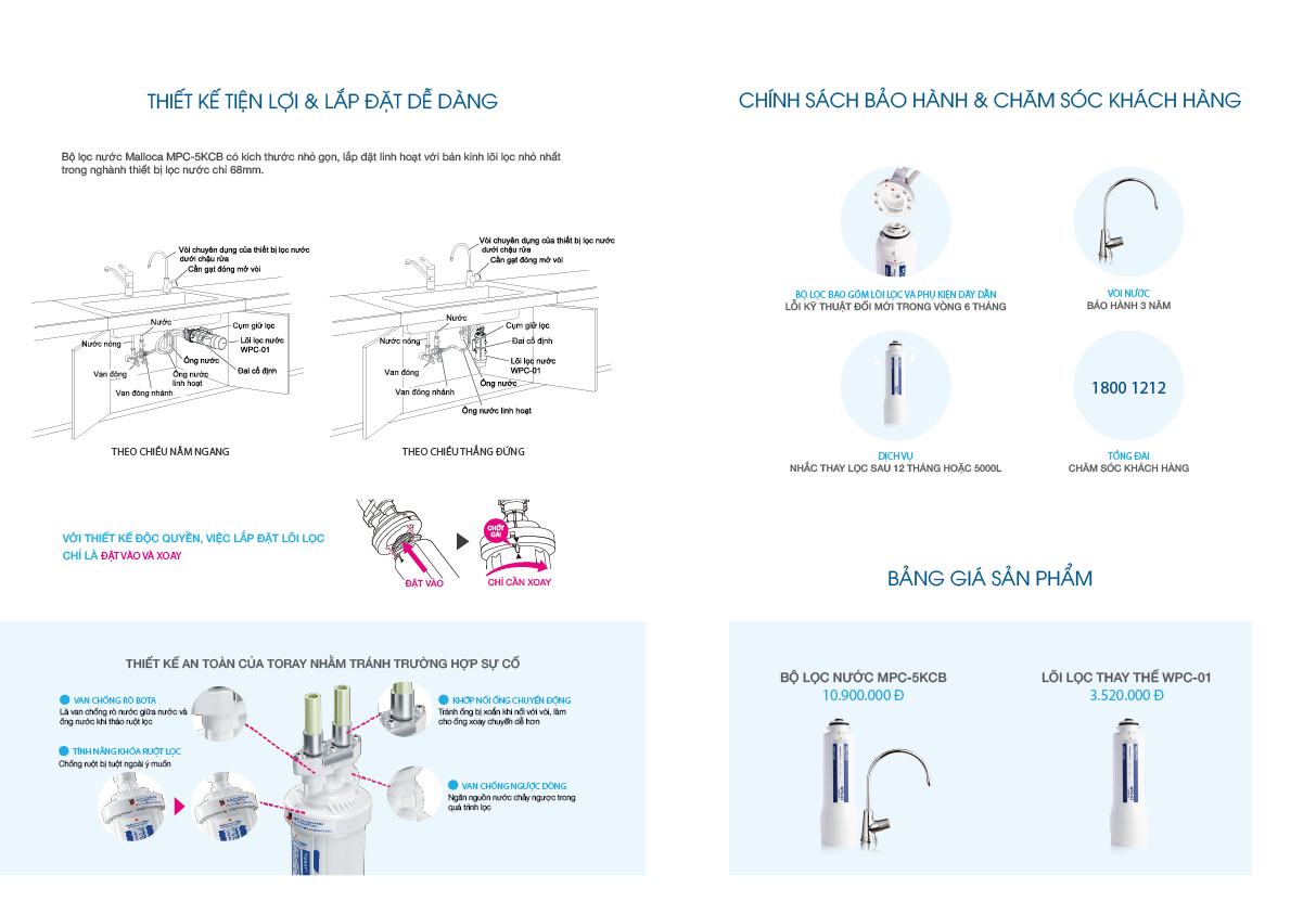 Thiết Bị Lọc Nước Malloca Mpc5kcb - Nước Lọc Chuẩn Nhật Sống Khỏe An Lành 4