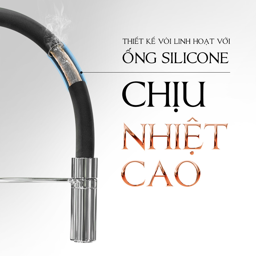 thiết kế ống silicon chịu nhiệt - Nước rửa chén Malloca K081C