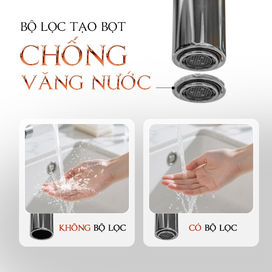 bộ lọc tạo bọt, chống nước nước - Nước rửa chén Malloca K081C