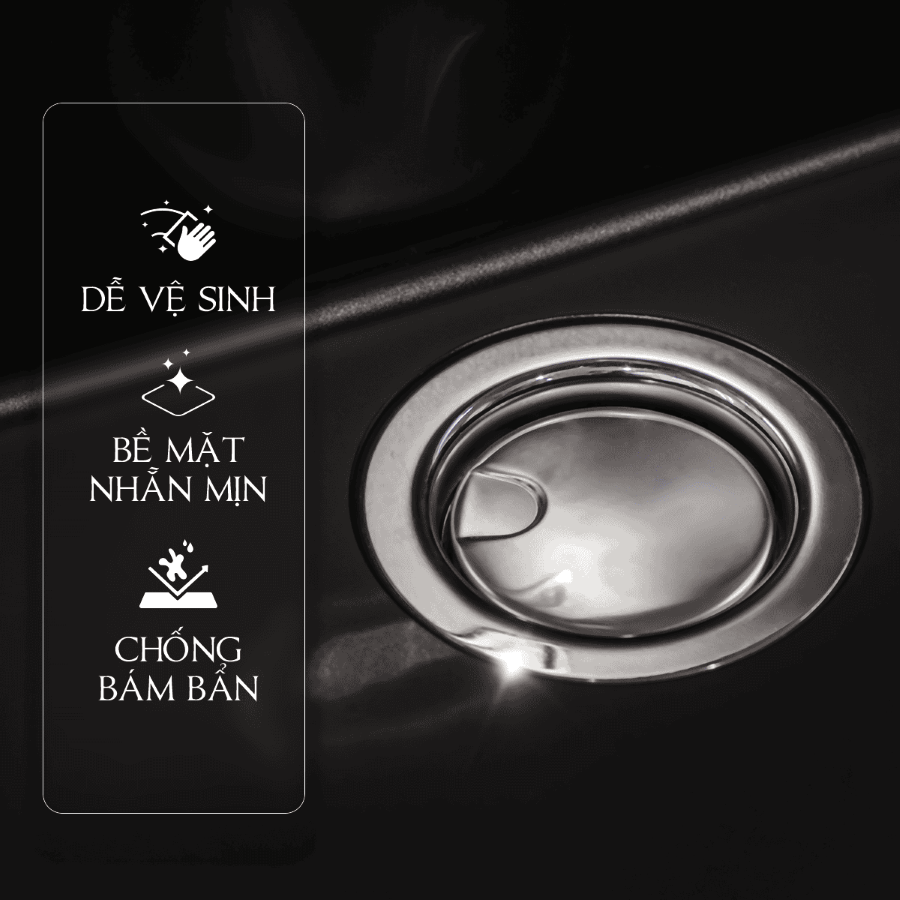 Dễ vệ sinh, bề mặt mịn - Chậu đá ZEN K13040 Malloca