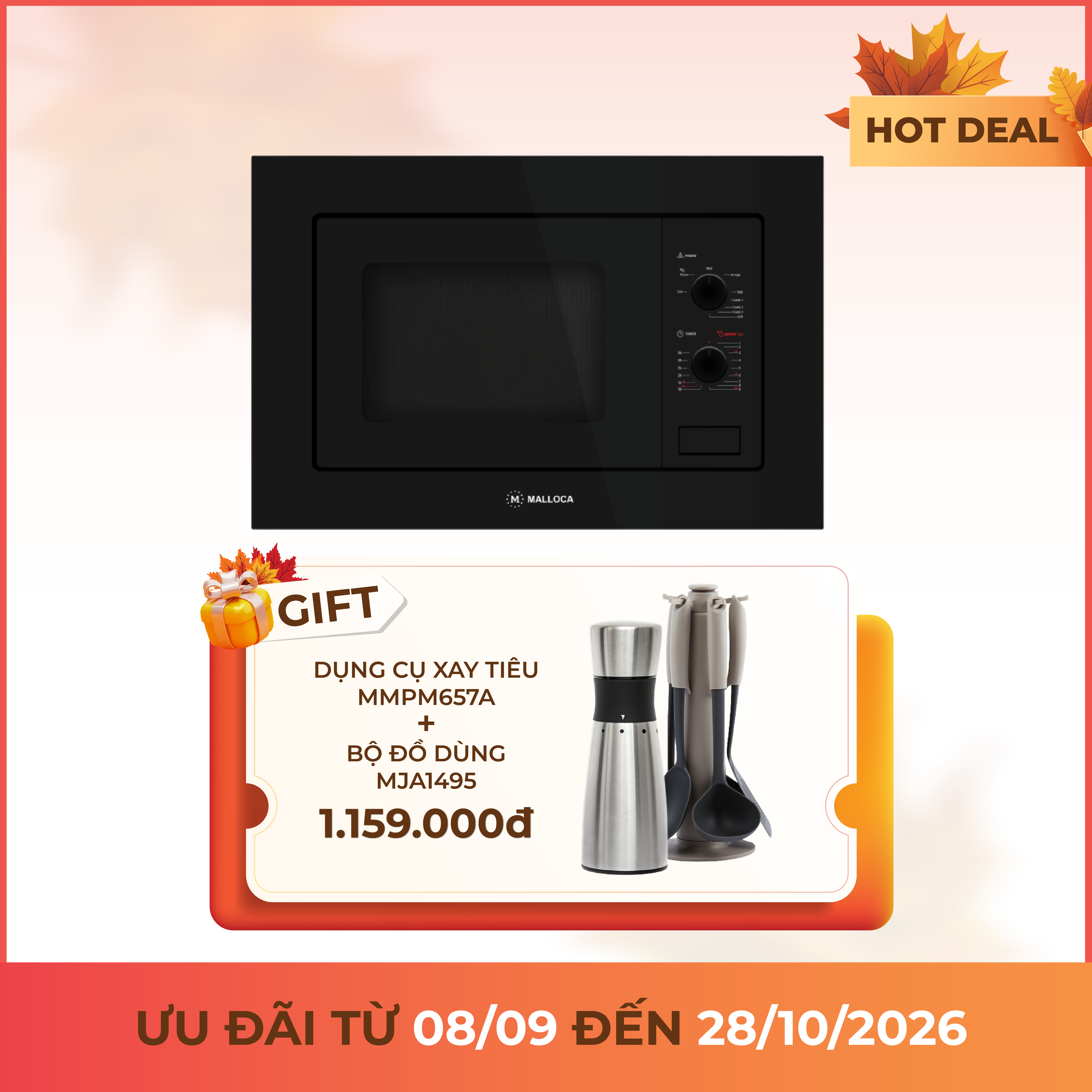 Lò vi sóng âm tủ dung tích 20L