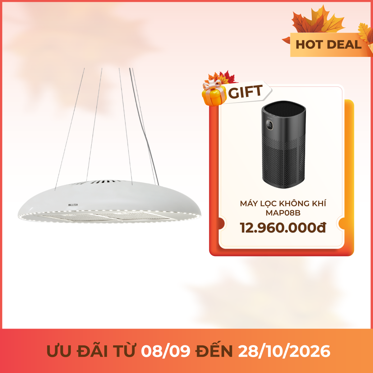 Máy hút mùi đảo 90 cm